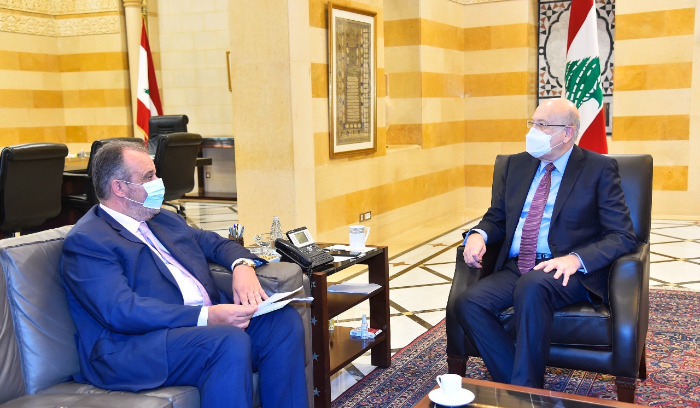 ميقاتي التقى بوحبيب ووزيريّ الصناعة والبيئة
بوشكيان: سأشارك في أّيّ جلسة تبحث في حاجات البلد