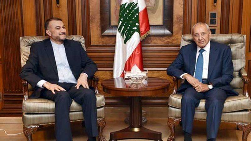 بري التقى عبد اللهيان وبحث معه الأوضاع العامة