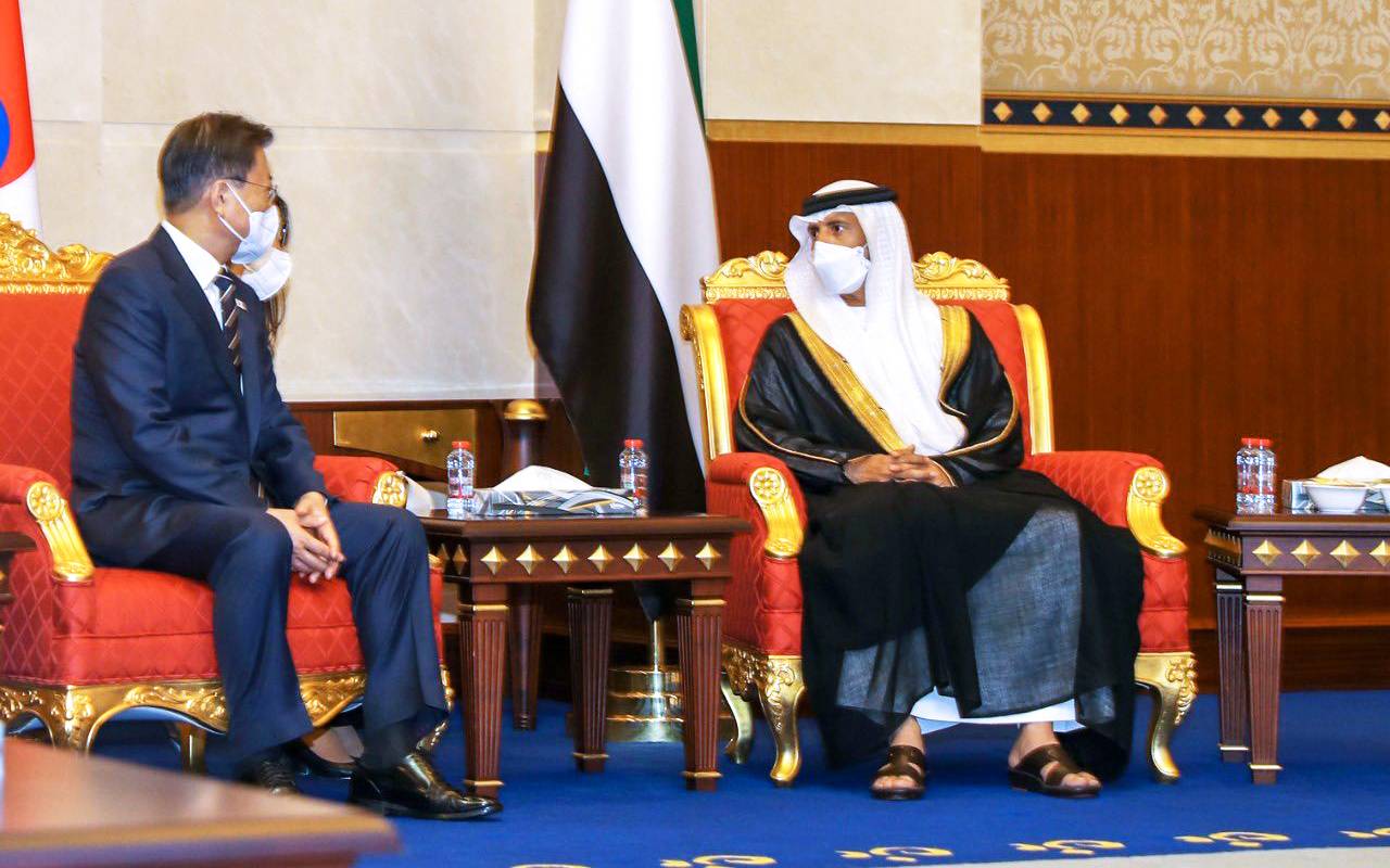رئيس كوريا الجنوبية في الإمارات