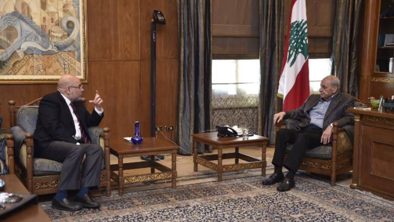 بري بحث مع الأبيض في الأوضاع الصحيّة