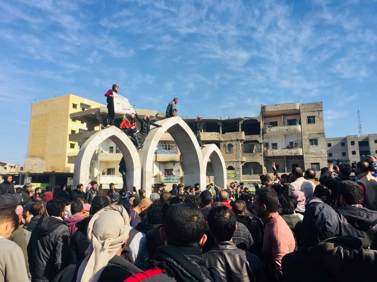 تظاهرات ضد «قسد» في الرقة