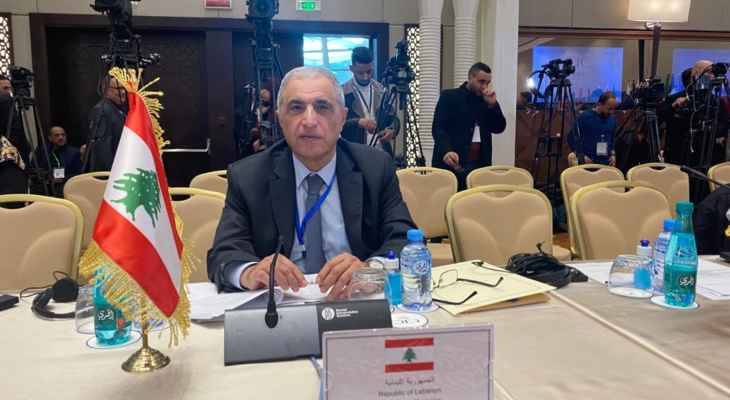 هاشم من الجزائر: العدو الإسرائيلي لم يكتف
باحتلاله لفلسطين بل طمع بثروات وتركيبة لبنان