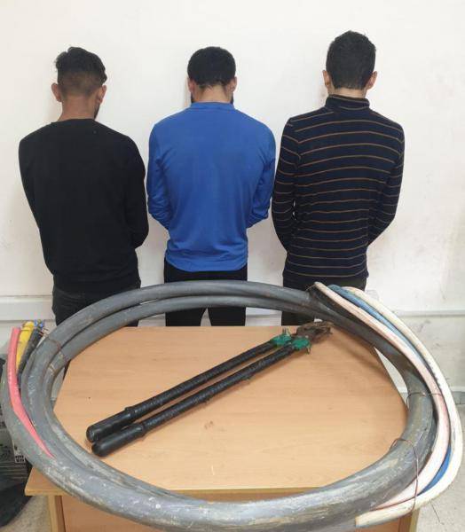 بعد أكثر من 80 سرقة أسلاك كهربائية.. العصابة في قبضة شعبة المعلومات