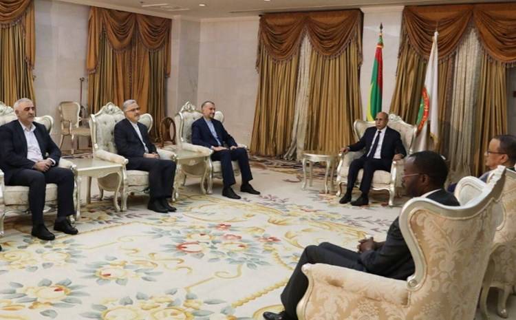 عبد اللهيان يلتقي رئيس موريتانيا