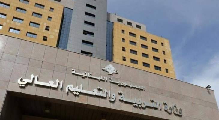 "التربية" دعت مديري المدارس لاتخاذ
القرار لجهة إقفال المدارس بسبب الطقس