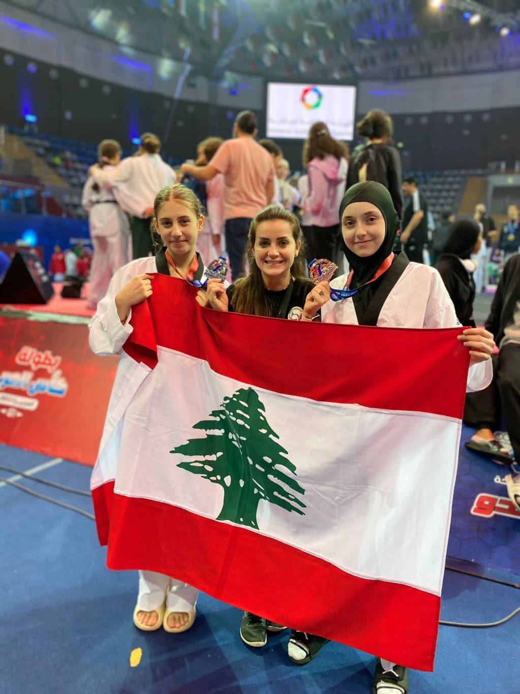 ميداليتان فضية وبرونزية لتايكواندو الغولف
في بطولة كأس العرب الثالثة
