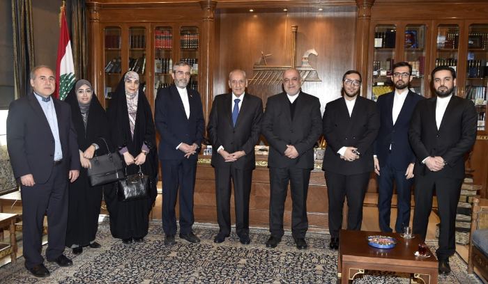 دعا هيئة مكتب المجلس الى اجتماع يوم الاثنين
بري التقى سفير البرازيل في زيارة بروتوكوليّة
باقري: مستقبل لبنان ينبغي أن يُصنع بإرادة شعبه