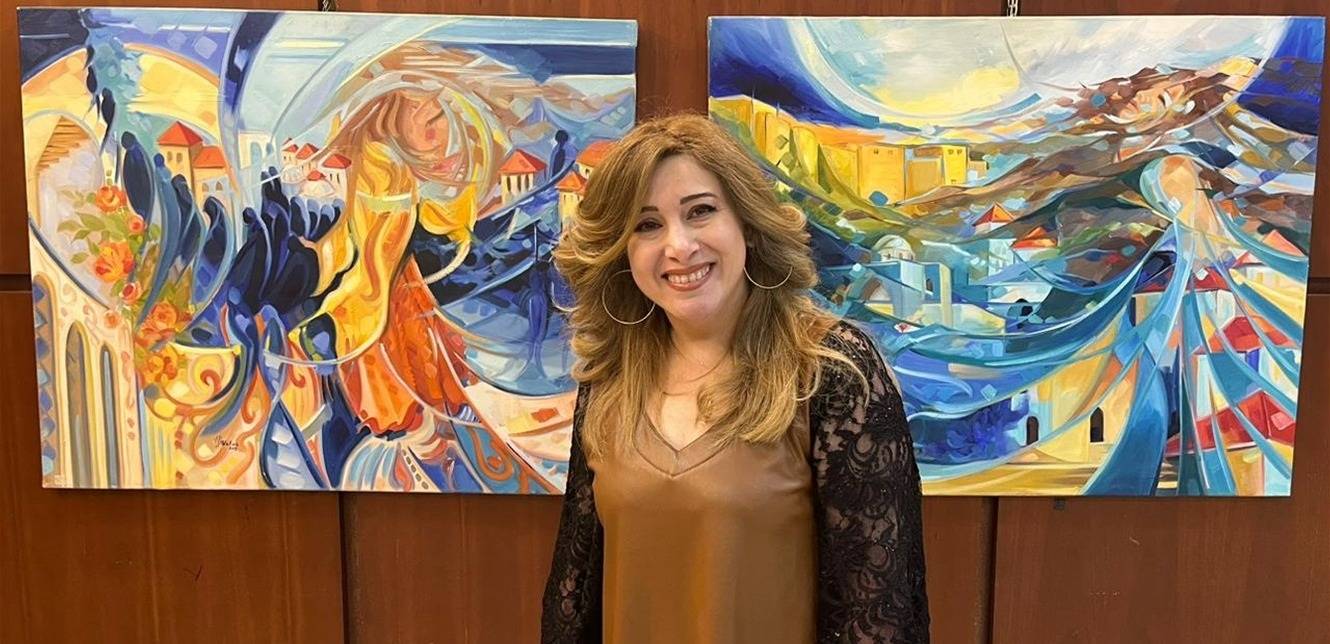 الفنانة التشكيلية وفاء منافيخي تفتتحُ معرضها الفني "أصداء الروح" في طرابلس