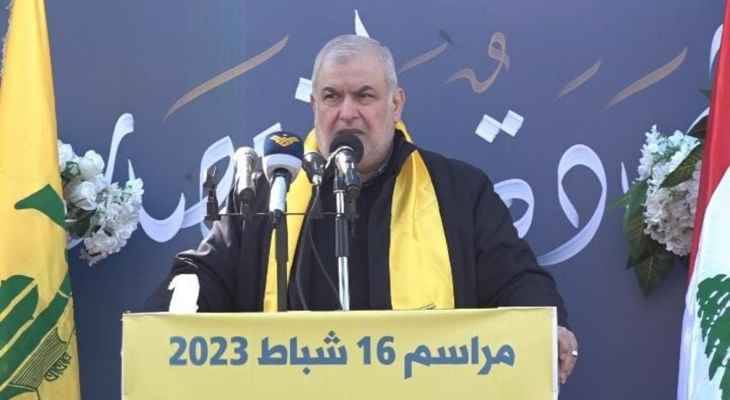 حزب الله: هناك مساعٍ واتصالات قد تثمر في المرحلة المقبلة
من يُعطل التفاهم على إسم رئيس يليق بشعبنا سيُطيل عمر الأزمة