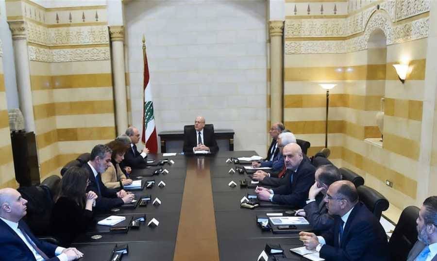 ميقاتي يرأس اجتماع اللجنة الوزارية المكلفة معالجة تداعيات الازمة المالية