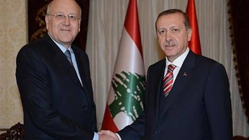 اردوغان اتصل بميقاتي معزيا وشكر لبنان على المؤازرة في اعمال الإغاثة