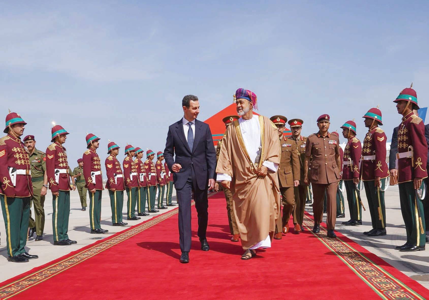 الأسد يزور مسقط: المنطقة بحاجة أكثر الى دور سلطنة عُمان