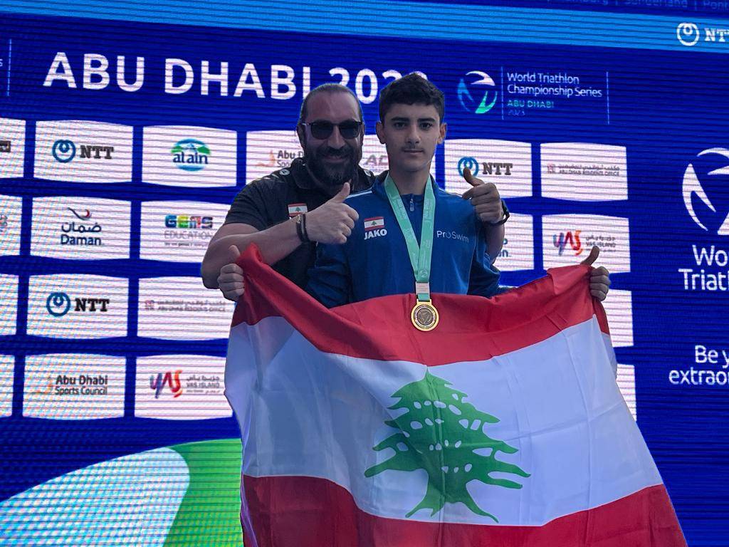 غطّيس ثالث بطولة العالم للترياتلون
