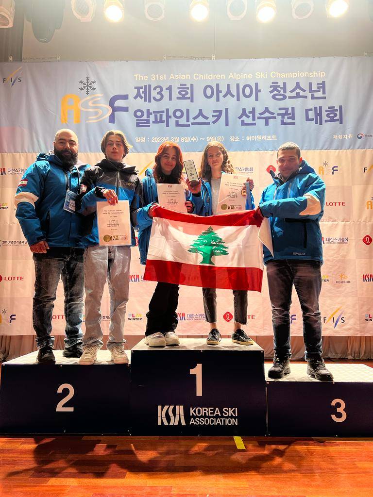 تزلج : لبنان ثالثاً في بطولة آسيا للأولاد