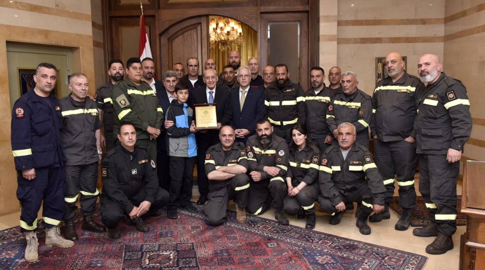 بري لمتطوعي الدفاع المدني:  أكثر ما يحتاجه الوطن هو الروحية والمناقبية الإنسانية التي يجسدها المتطوعون