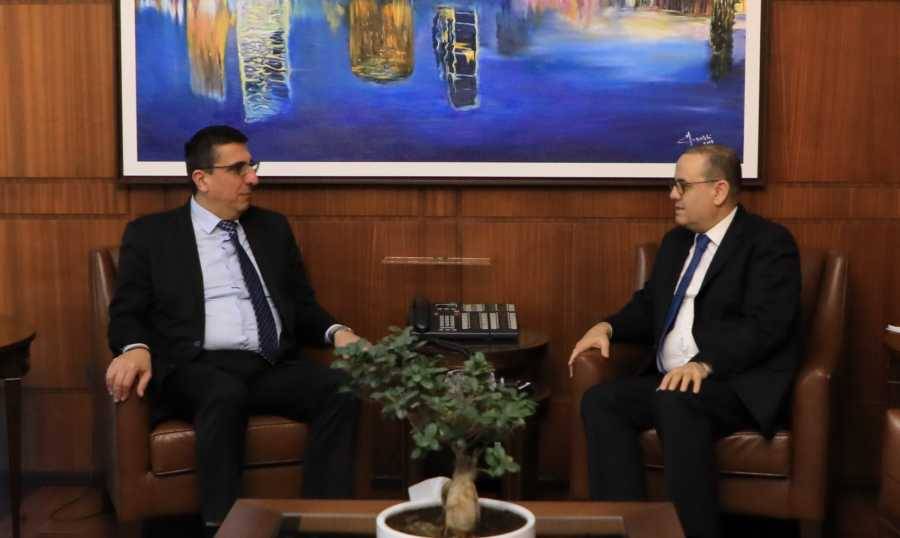 بيسري إستقبل حجار وبحث معه سُبل التعاون بين الوزارة والمديرية العامة للأمن العام