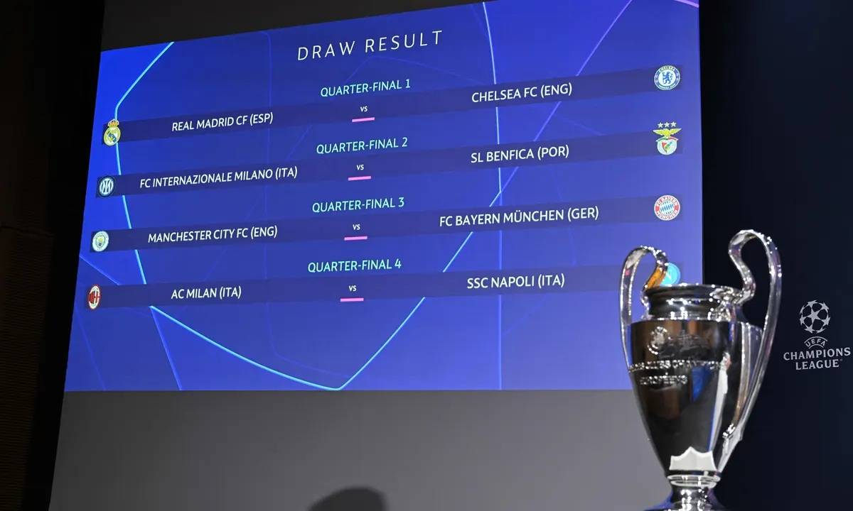 سحب قرعة دوري الأبطال ويوروبا ليغ :
ريال مدريد - تشيلسي ومان سيتي - بايرن ميونيخ الأبرز