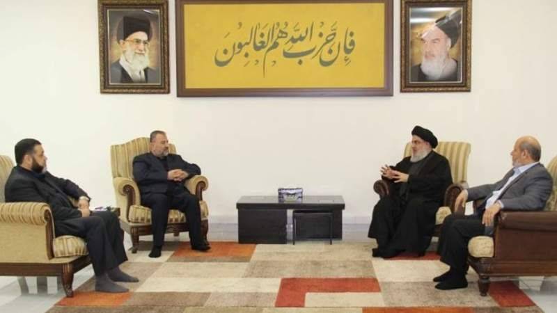 نصرالله بحث مع وفد من "حماس" التطوّرات
في المنطقة والوضع في فلسطين