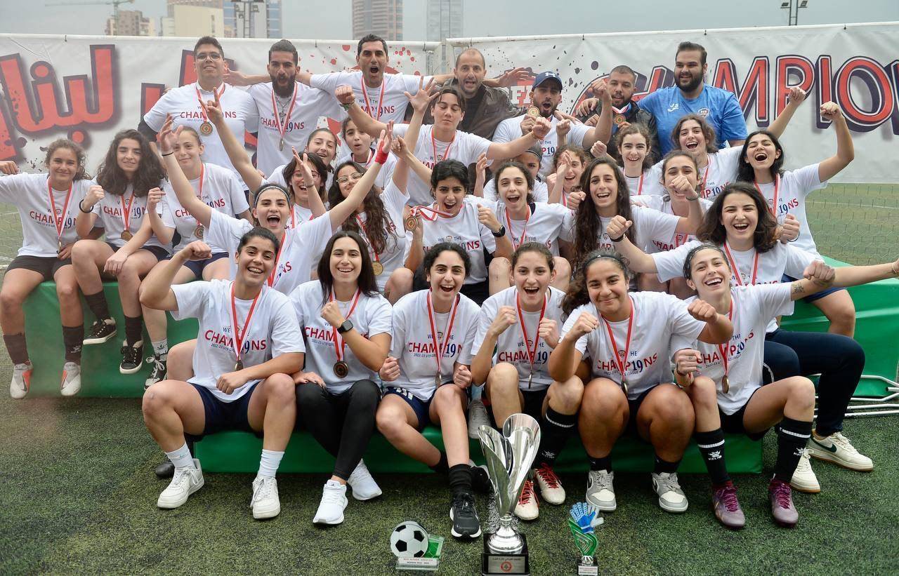"بيروت فوتبول أكاديمي" بطلاً للبنان للشابات