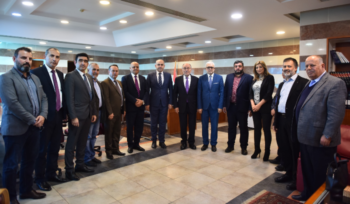 الحلبي استقبل بدران مع وفد الهيئة التنفيذية الجديدة لرابطة المتفرغين في الجامعة اللبنانية