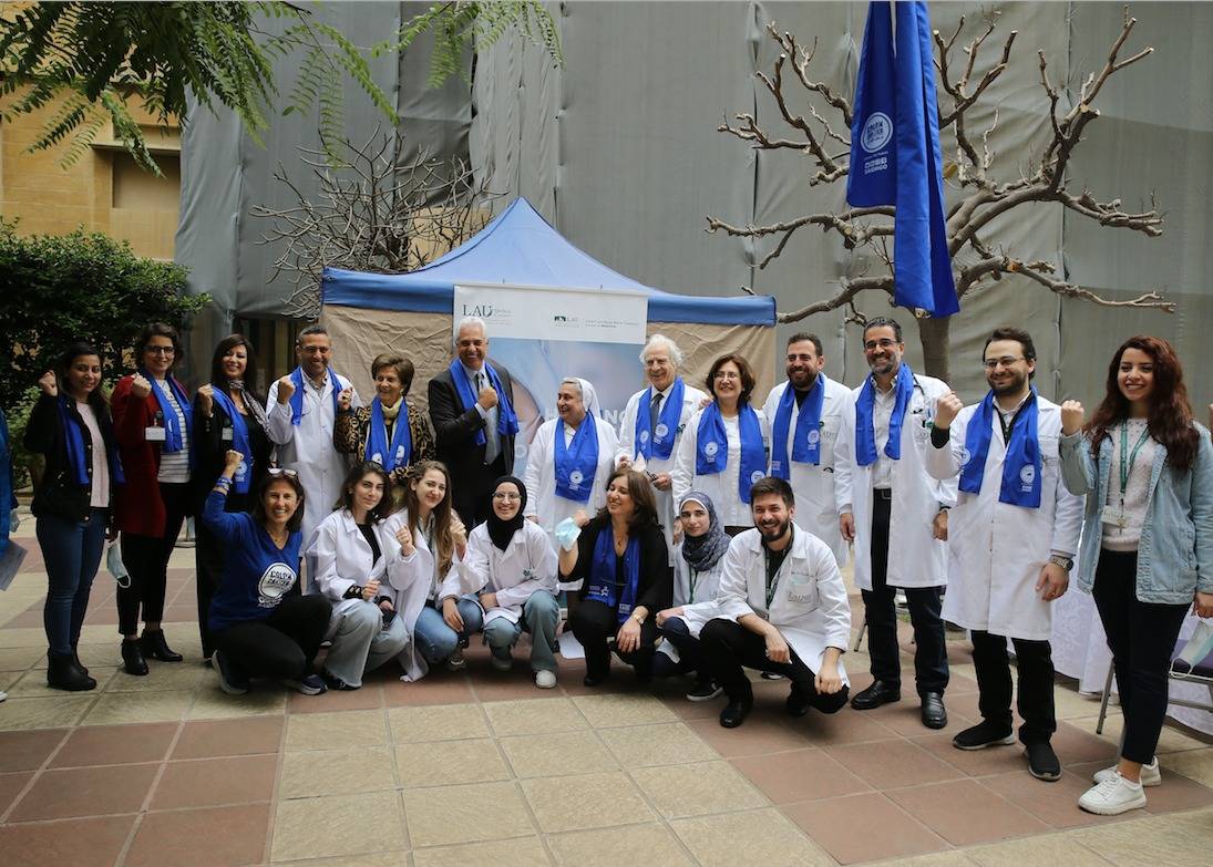 توعية حول سرطان القولون والمستقيم في المراكز الطبية للجامعة اللبنانية الأميركية مستشفى سان جون ومستشفى رزق