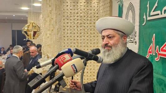 مفتي عكار: أنجزوا الاستحقاقات
واتركوا المواطن يعيش بكرامة