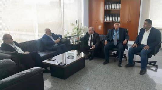 وفد من الحزب الديمقراطي اللبناني زار مقر الإتحاد العمالي العام
