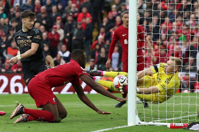 الدوري الإنكليزي: ارسنال يفرط في تقدمه أمام ليفربول ويهدر نقطتين في صراع اللقب