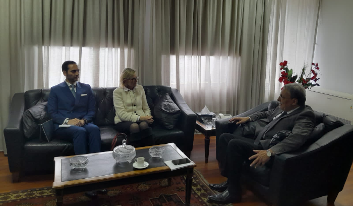 خوري بحث مع سفيرة
السويد التعاون القضائي