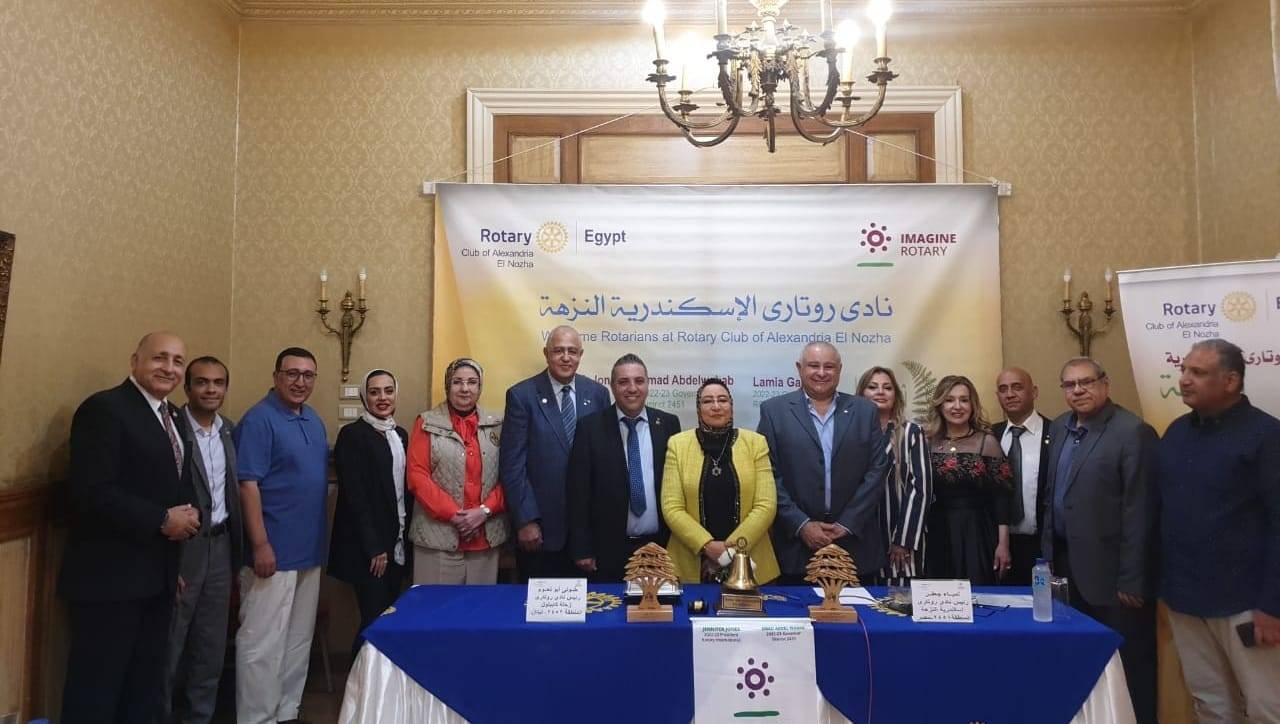 توأمة تعاون بين نادي روتاري زحلة كابيتول برئاسة طوني ابونعوم ونادي النزهة الإسكندرية برئاسة لمياء جعفر