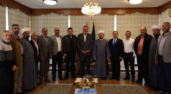 بوشكيان زار مفتي زحلة وتأكيد على العيش
المشترك المبني على أسس التسامح والمحبّة