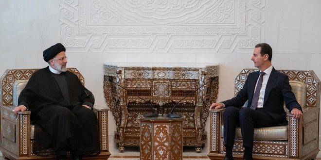 الأسد ورئيسي يوقعان مذكرة التفاهم لخطة التعاون الشامل الاستراتيجي بين البلدين