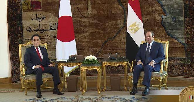مباحثات السيسي وكيشيدا بشأن الأمن الإقليمي والدولي في القاهرة