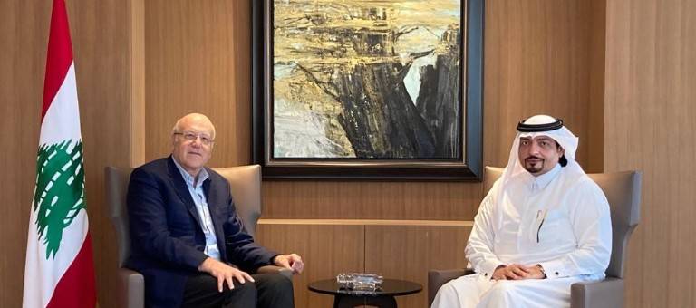 الأوضاع العامة على طاولة البحث بين ميقاتي والسفير القطري