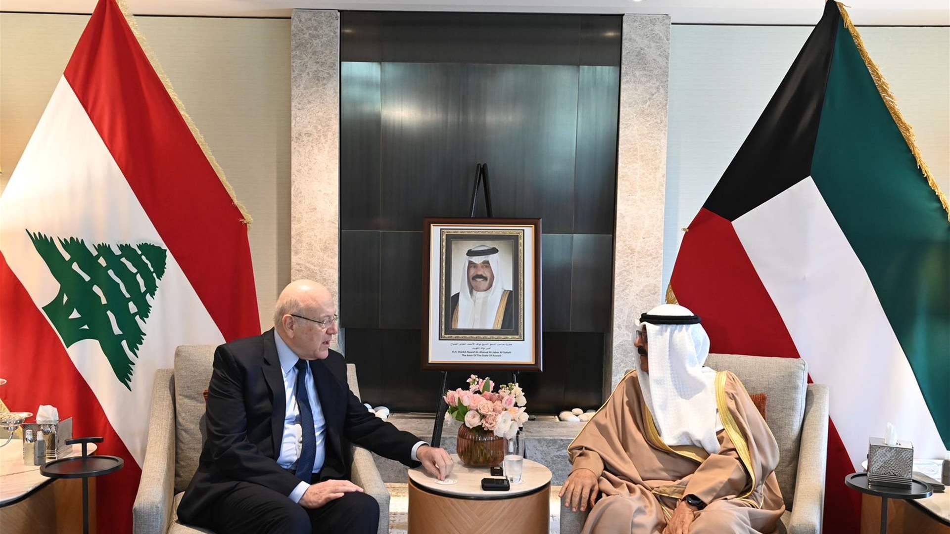 لقاء بين ميقاتي وولي عهد الكويت .. وهذا ما تم بحثه