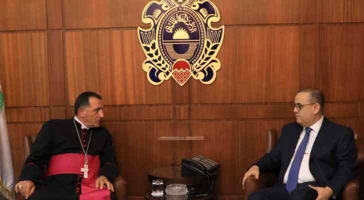 البيسري استقبل سفير بلجيكا
وراعي أبرشيّة اللاذقية للموارنة
