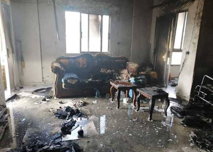 حريق وجثة داخل منزل في النبطية