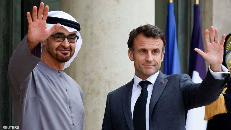 ماكرون ومحمد بن زايد يبحثان تعزيز الشراكة الاستراتيجية