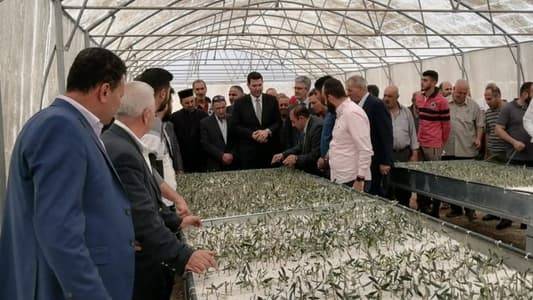افتتاح مشروع "المستنبت الزراعي لإنتاج غراس الزيتون" في الهرمل