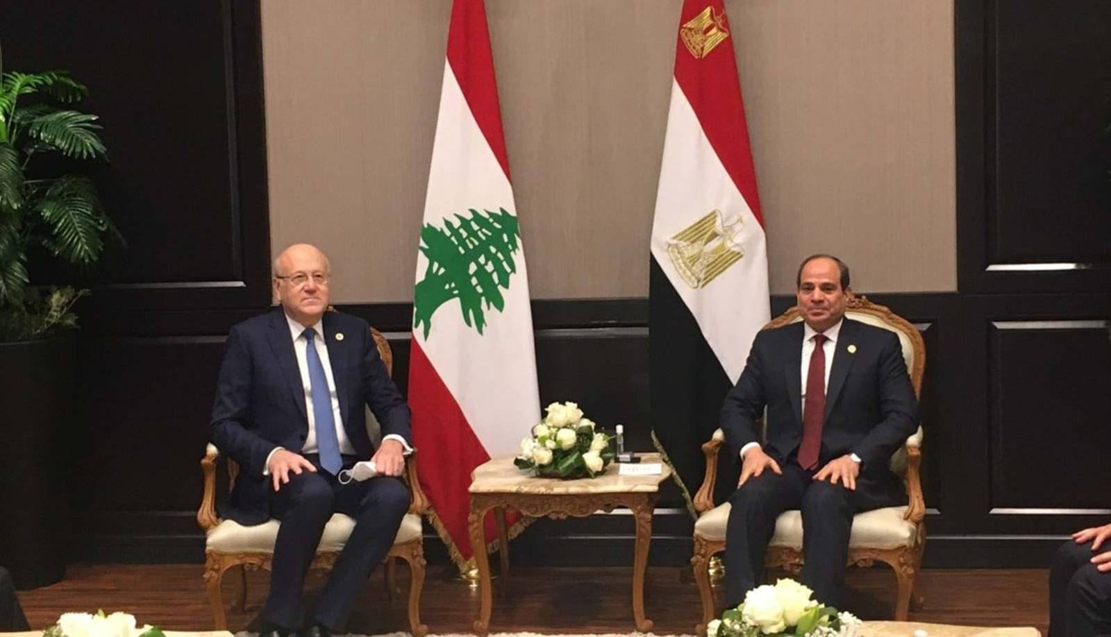 السيسي يؤكد لميقاتي دعمه المستمر للبنان ولعملية النهوض فيه