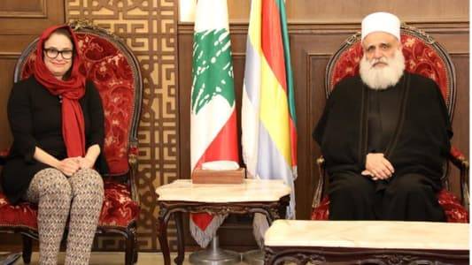 أبي المنى استقبل هاونشتاين في زيارة تعارف