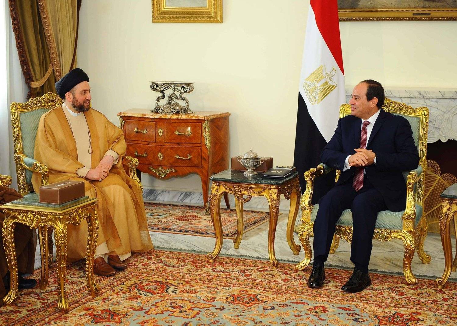 الحكيم ينقل إلى السيسي رسائل إيرانية