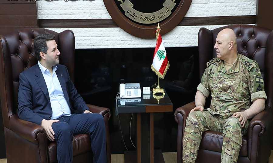 قائد الجيش استقبل نديم الجميل
ووفداً من مشايخ حاصبيا