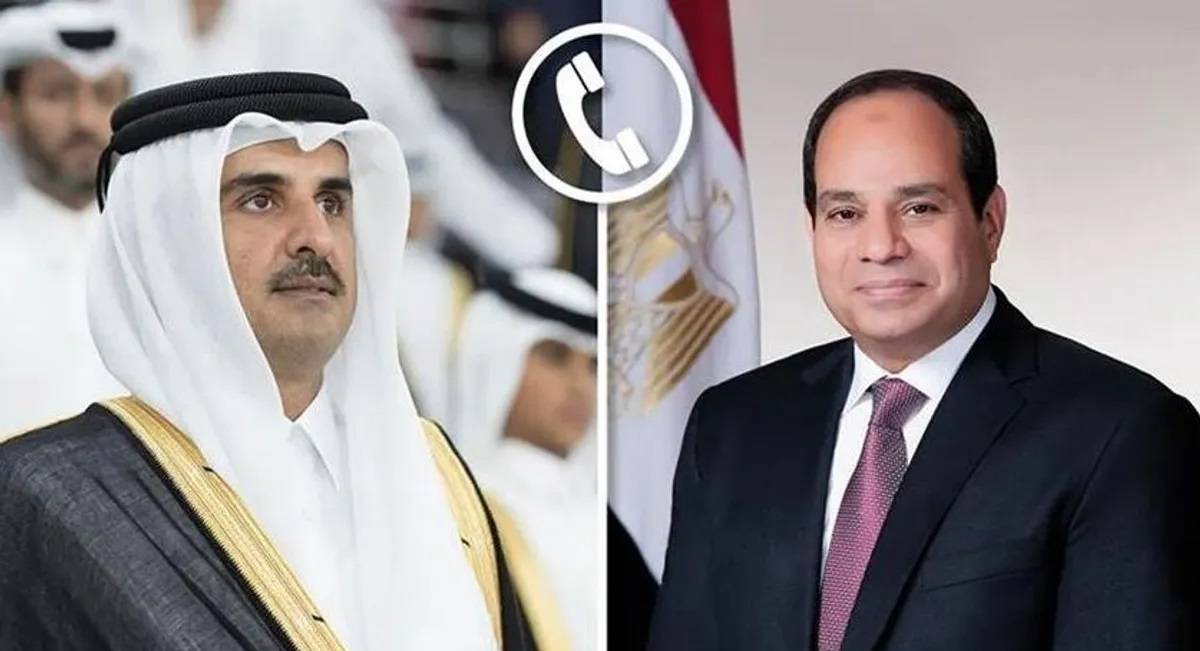 الرئيس المصري وأمير قطر يطلقان مبادرة دعم للشعب السوداني