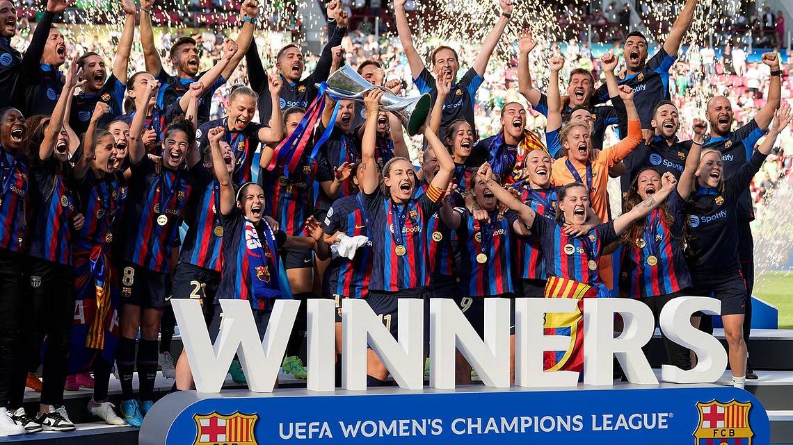 "ريمونتادا" مثيرة تمنح سيدات برشلونة لقب دوري أبطال أوروبا
