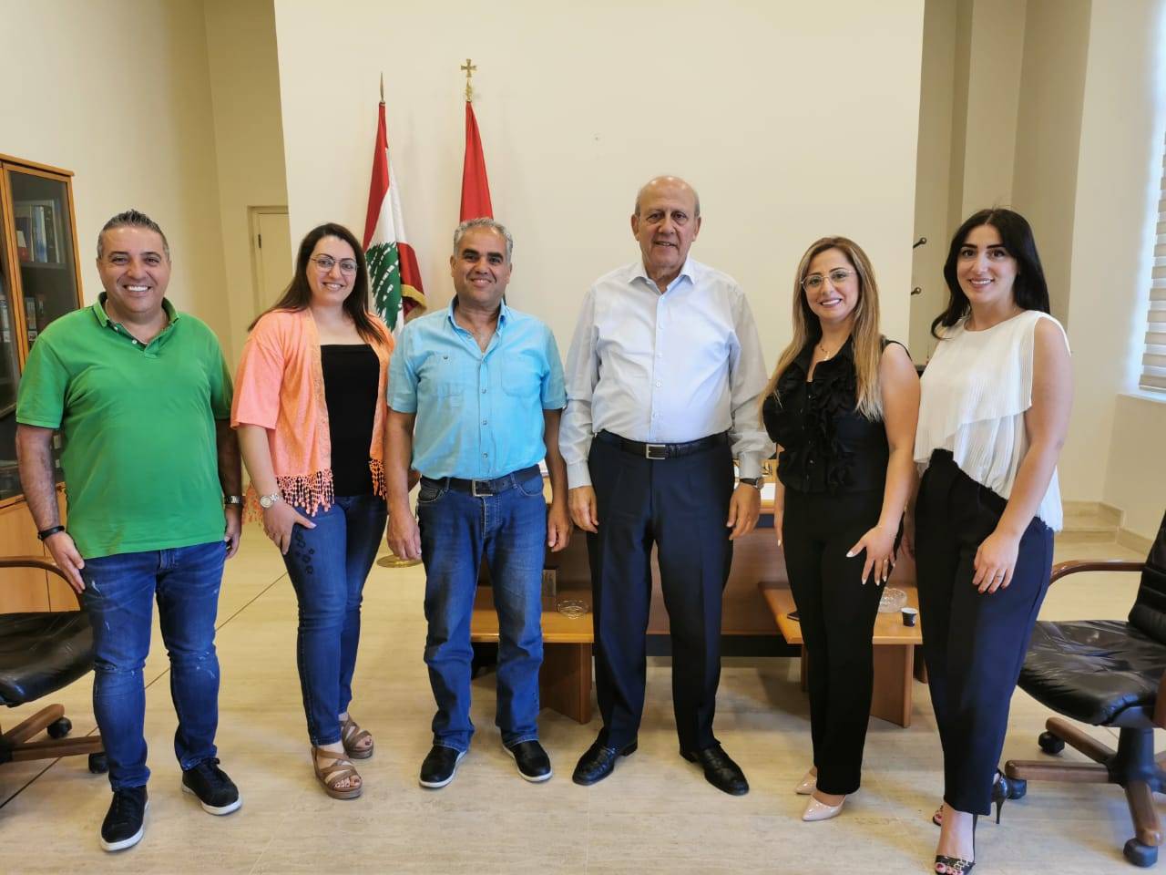 رئيس بلدية زحلة المهندس اسعد زغيب مستقبلا جمعية CCL