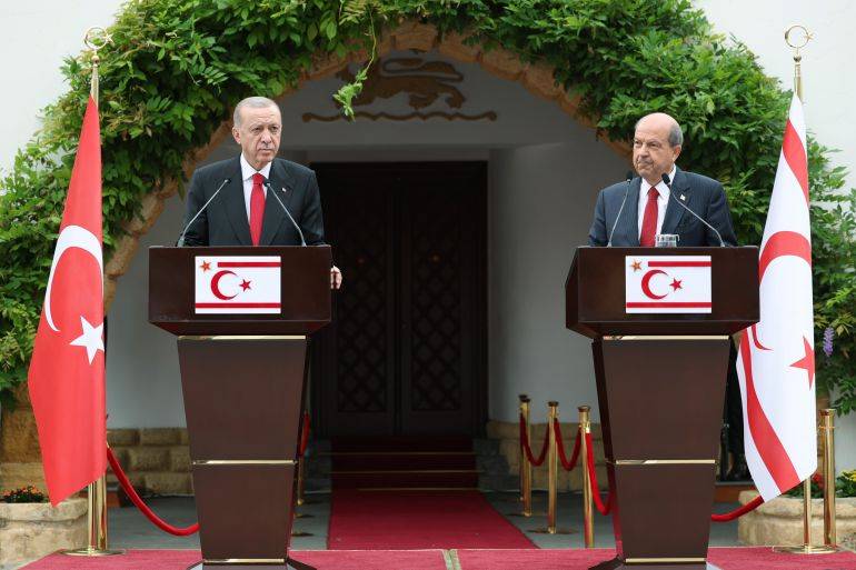 أردوغان:  الاعتراف بجمهورية شمال قبرص التركية شرط أساسي للعودة إلى المفاوضات