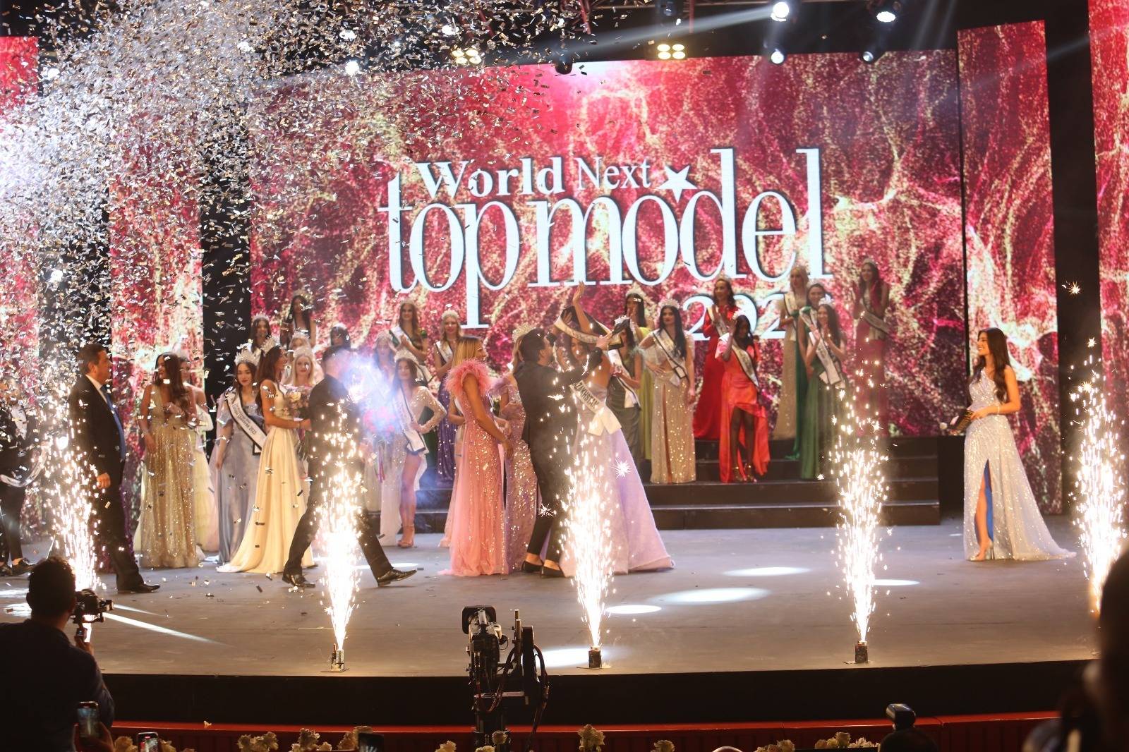 ايلي نحاس يتوج ملكة جمال كازاخستان Ainura Daudova بلقب Miss World Next Top Model 2023