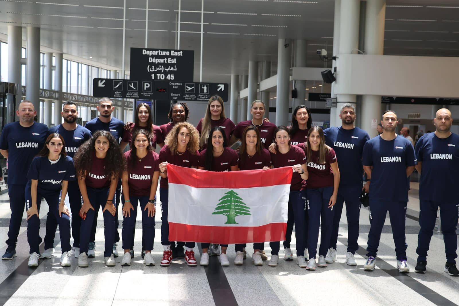 مغادرة بعثة منتخب لبنان للسيدات
بكرة السلة الى كأس آسيا في أوستراليا