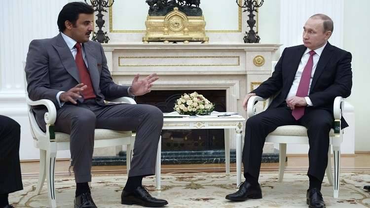 رئيس الوزراء القطري يلتقي بوتين في موسكو